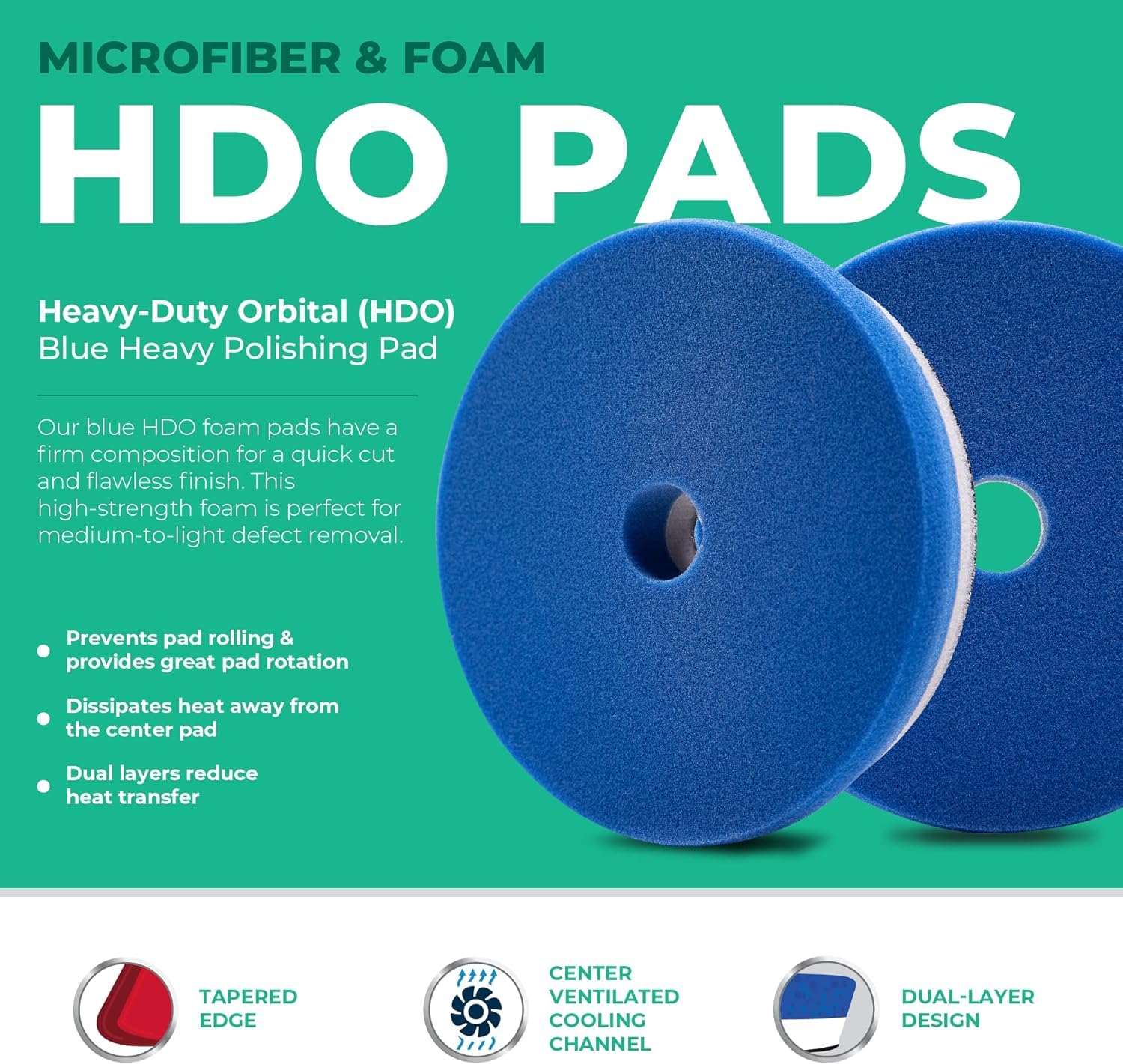 Lake Country pad mounted on orbital polisher demonstrating stable performance during use