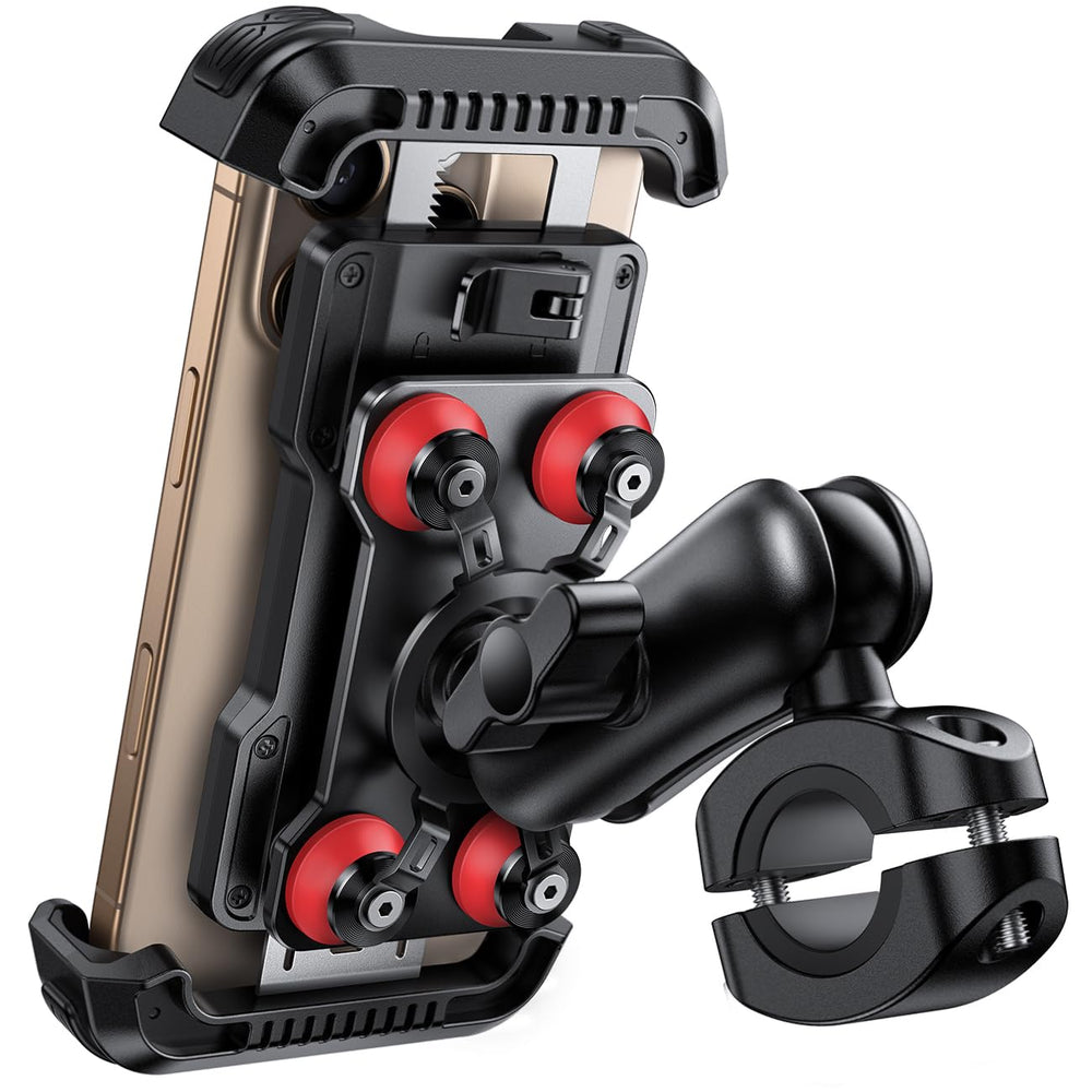 lamicall front view handlebar mounted showing stable phone and clear navigation