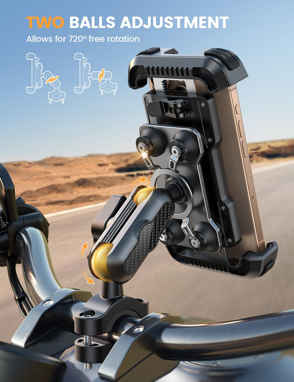 Lamicall metal extension arm closeup illustrating durable adjustment and stability
