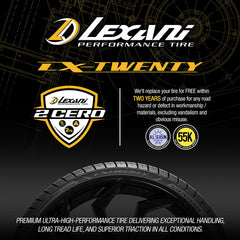 Landsail Lexani LX-Twenty close-up of tread pattern highlighting water evacuation