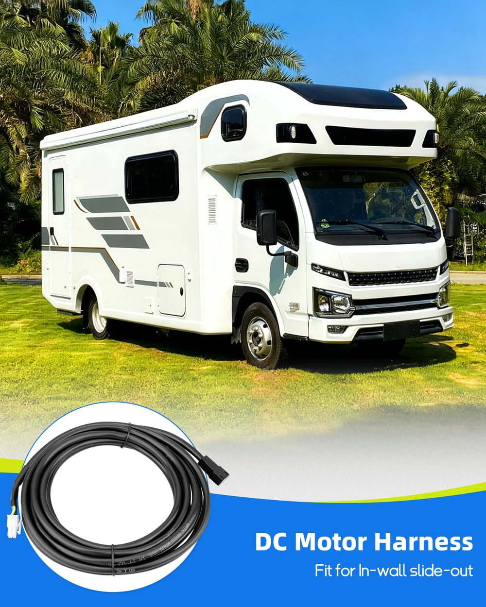 LANDSIN full 15-foot motor harness laid out for routing flexibility