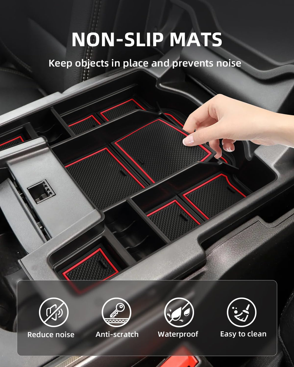 LANGBEAN lifestyle cabin shot showing organized console providing clutter-free driving