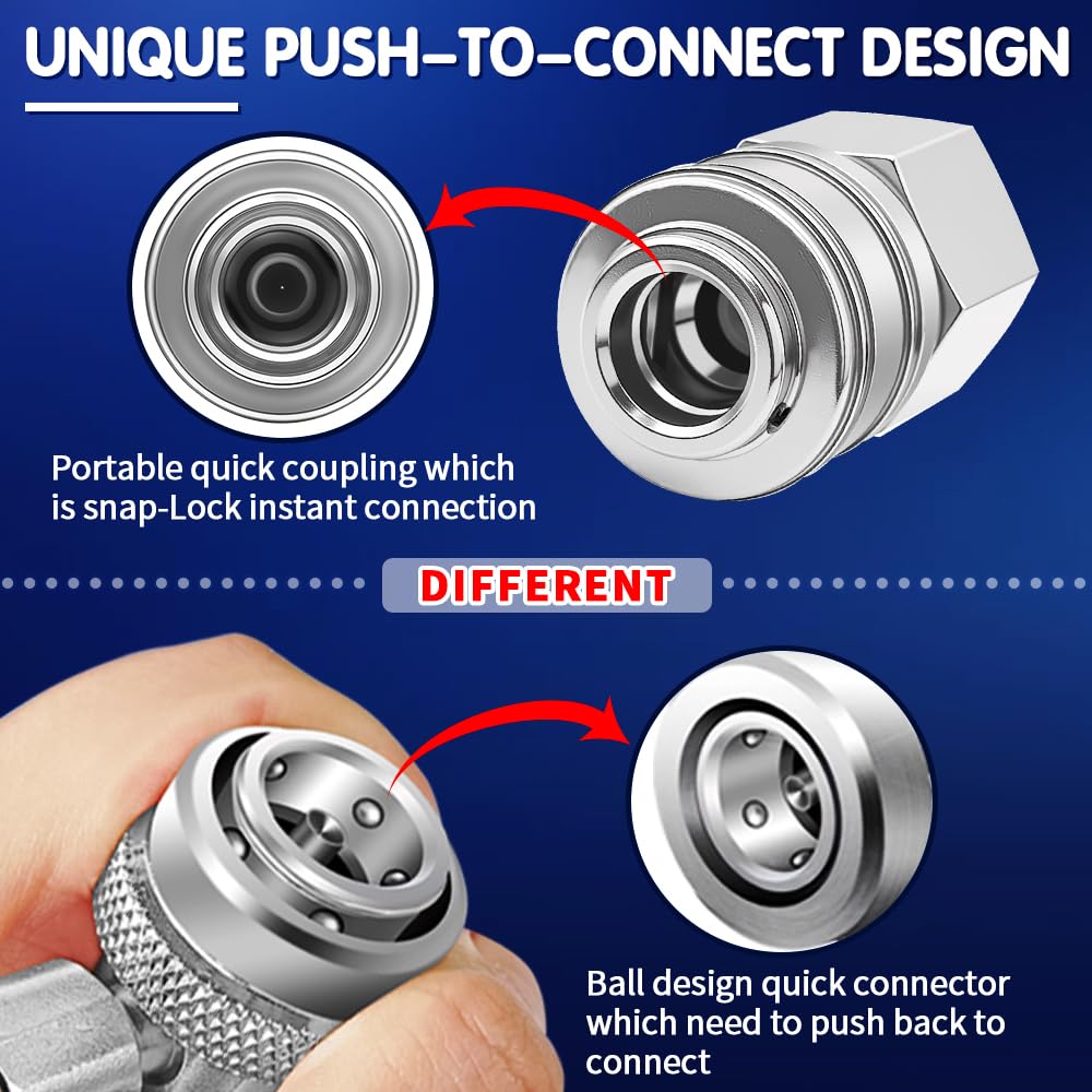 Langina adapter thread detail for 3/4 inch GHT garden hose showing durable brass construction and corrosion resistance