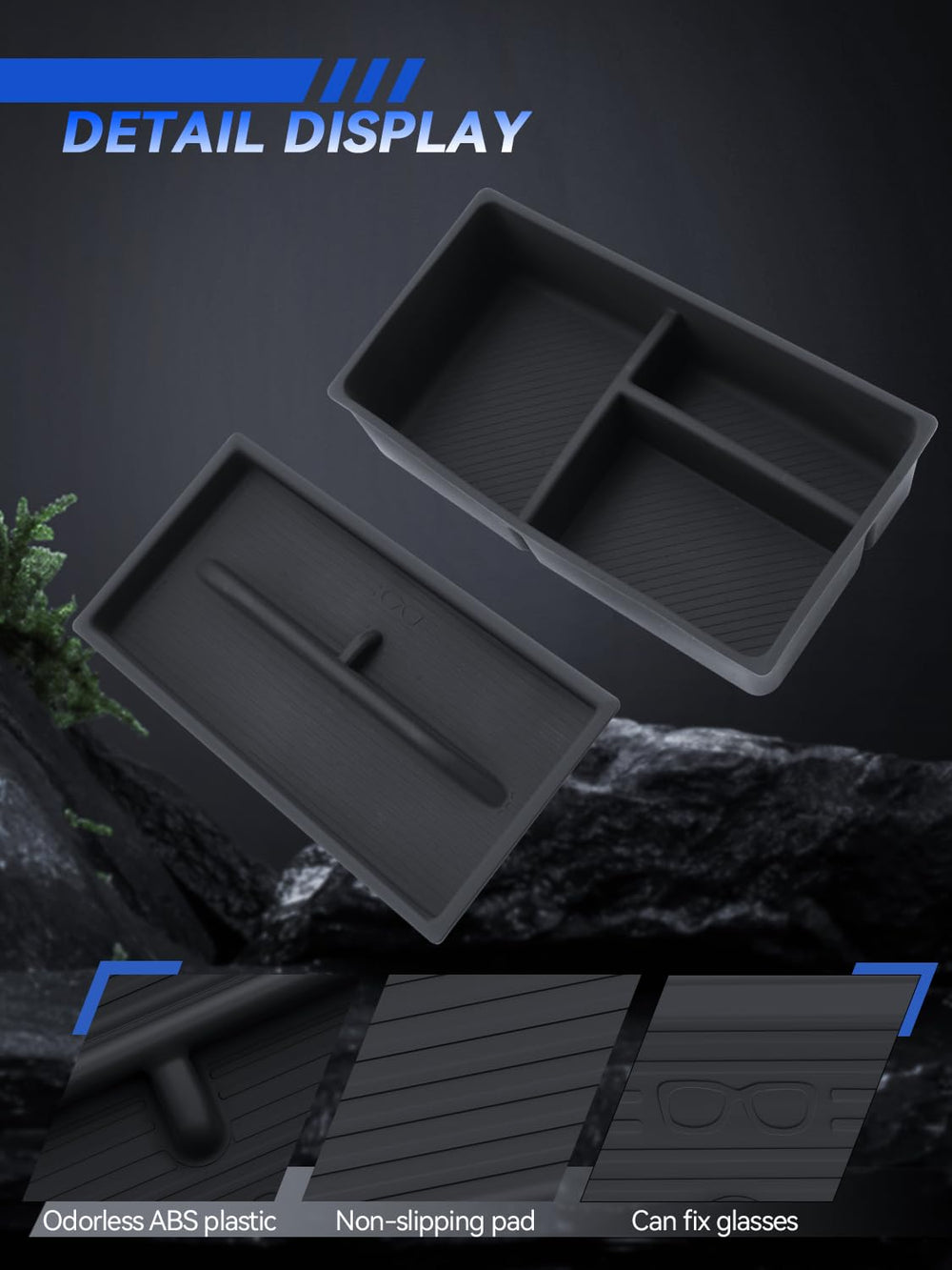 LANTU tray removed for easy cleaning and wiping with minimal effort