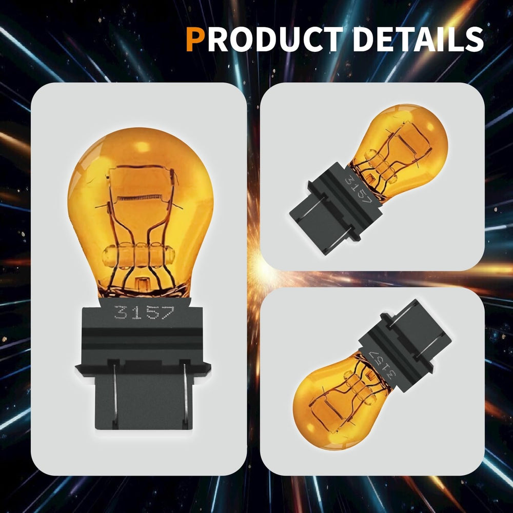 Lanuovx bulb installed in rear turn signal demonstrating clear amber visibility