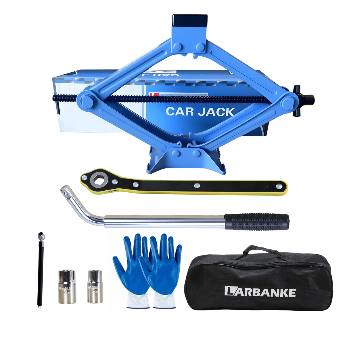 LARBANKE front view of the complete packed kit showing compact storage benefits