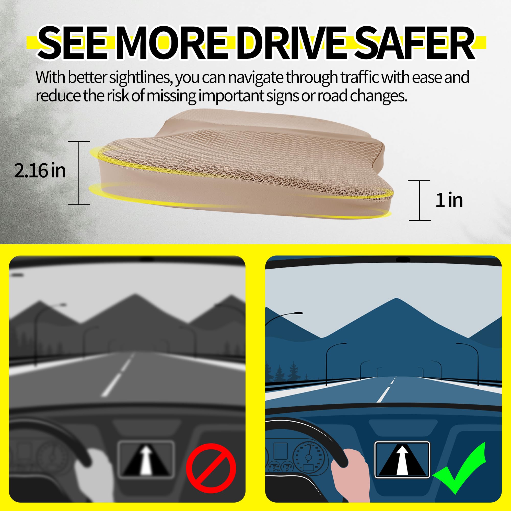 LARROUS non-slip bottom texture ensuring stable, slip-free driving
