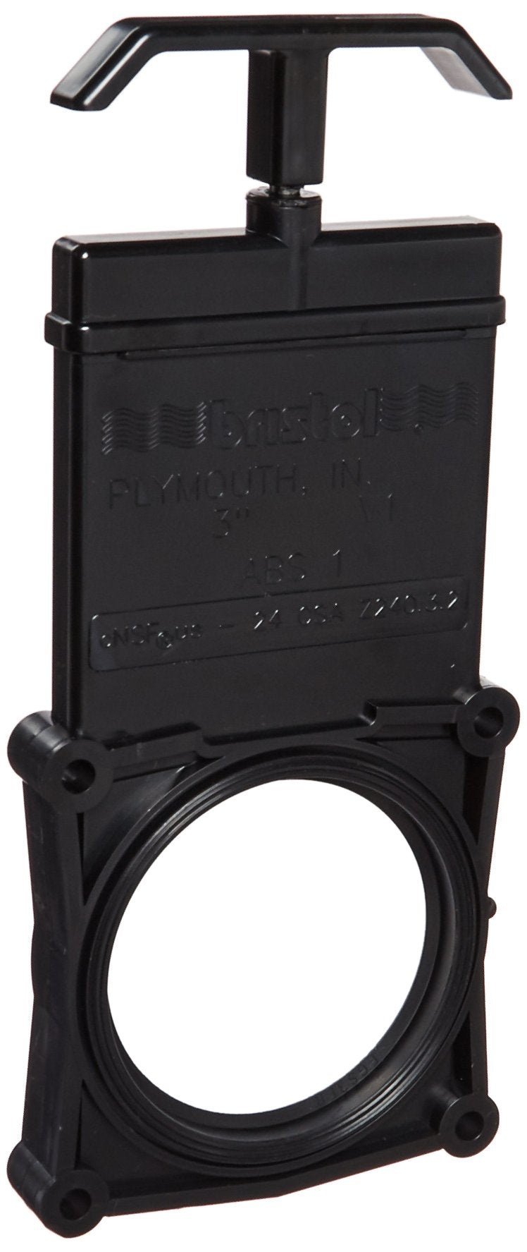 LaSalle Bristol 3-inch Anonda valve front view showing compact black finish and replacement benefit