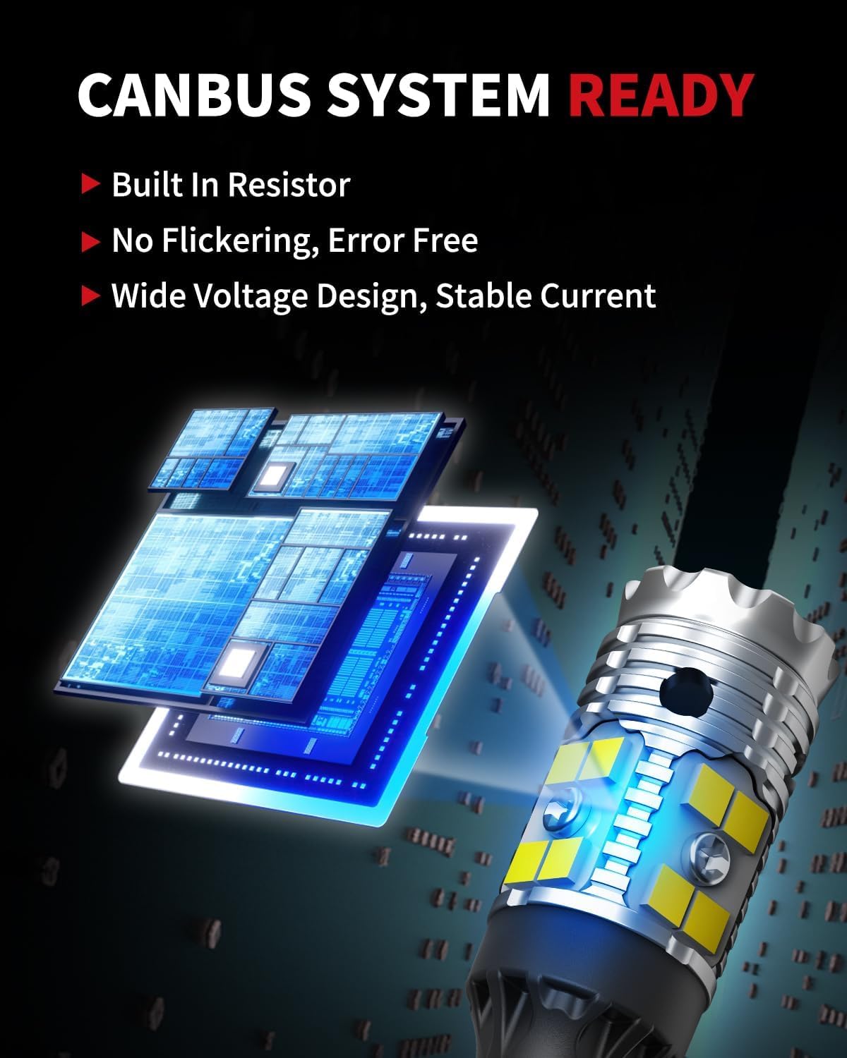 LASFIT aluminum housing detail on 921 bulb, demonstrates improved heat dissipation