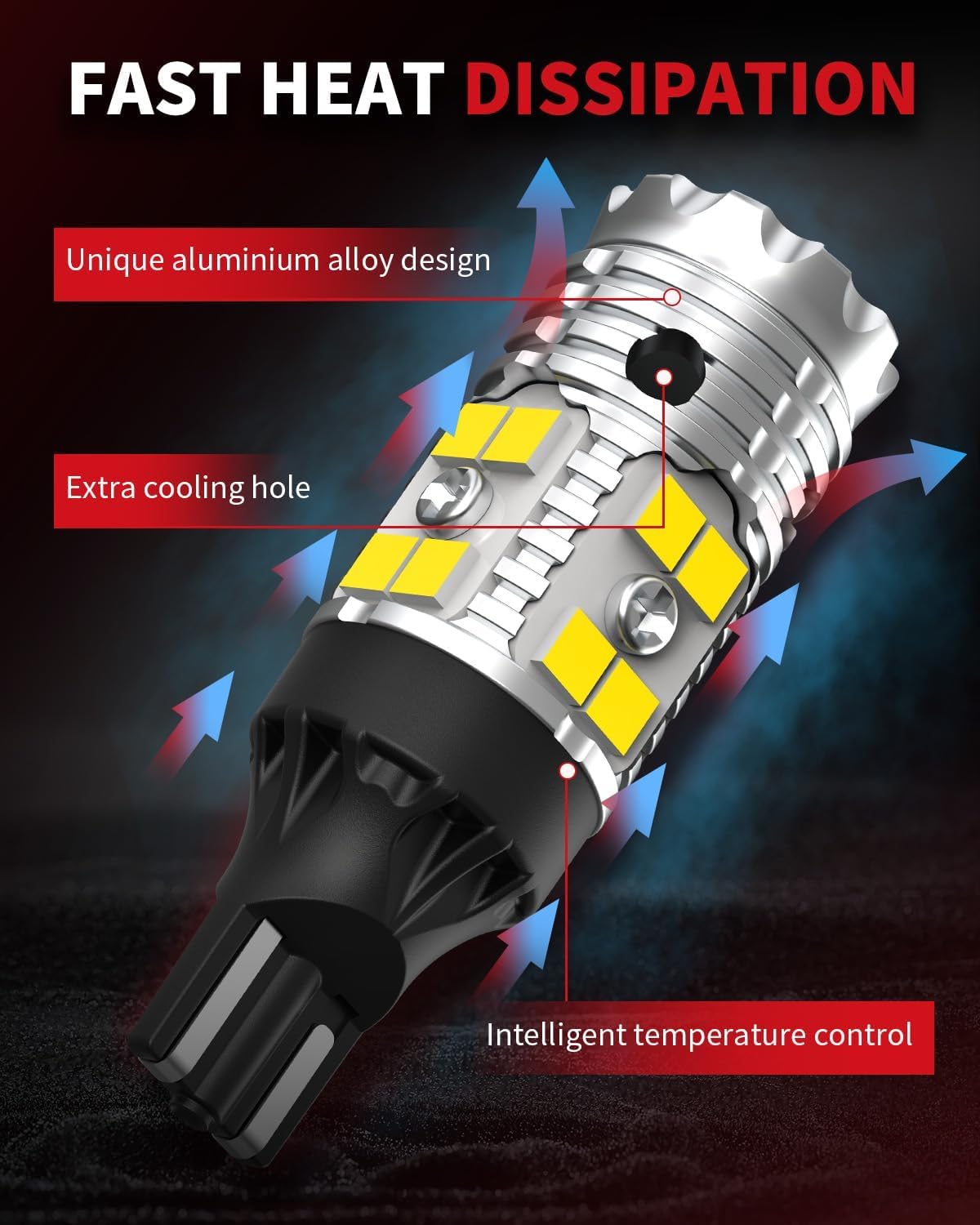 LASFIT 921 illuminating a driveway at night from a truck, enhances backing confidence