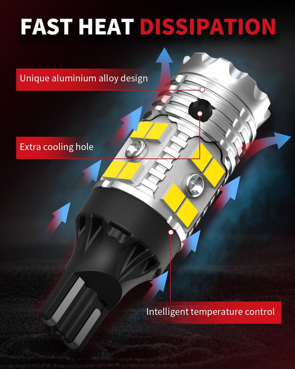 LASFIT 921 illuminating a driveway at night from a truck, enhances backing confidence