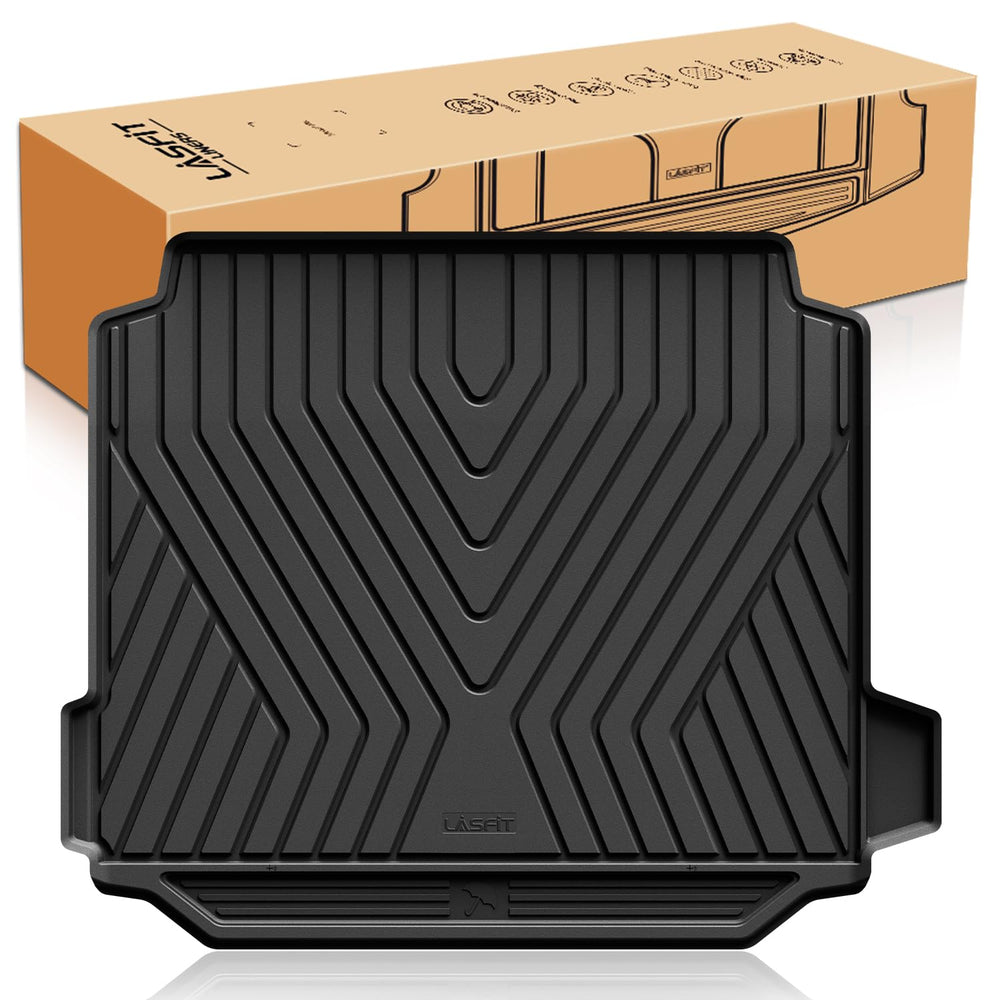 LASFIT trunk mat front view showing full cargo coverage and protection