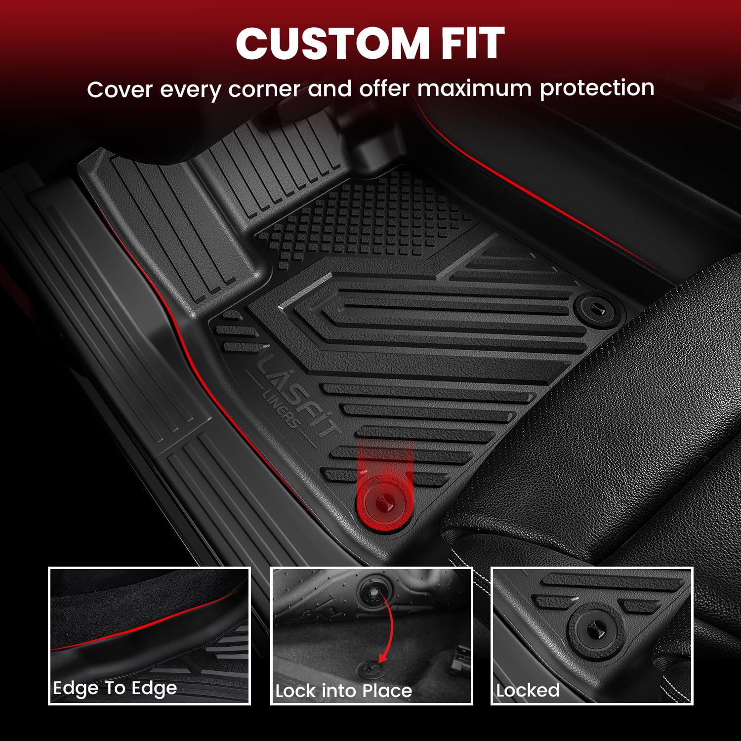 LASFIT cargo liner plus backrest mat protecting cargo area and vertical surface