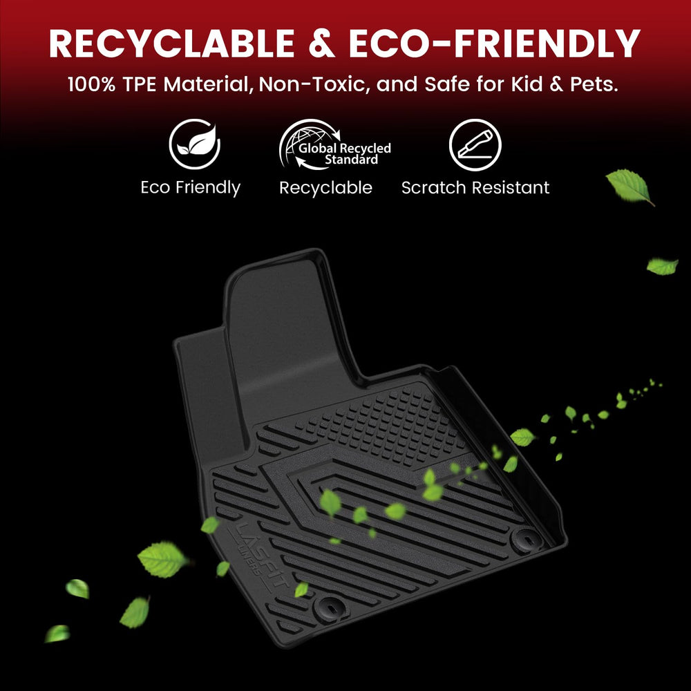LASFIT flexible TPE mat bent to show durability and easy handling