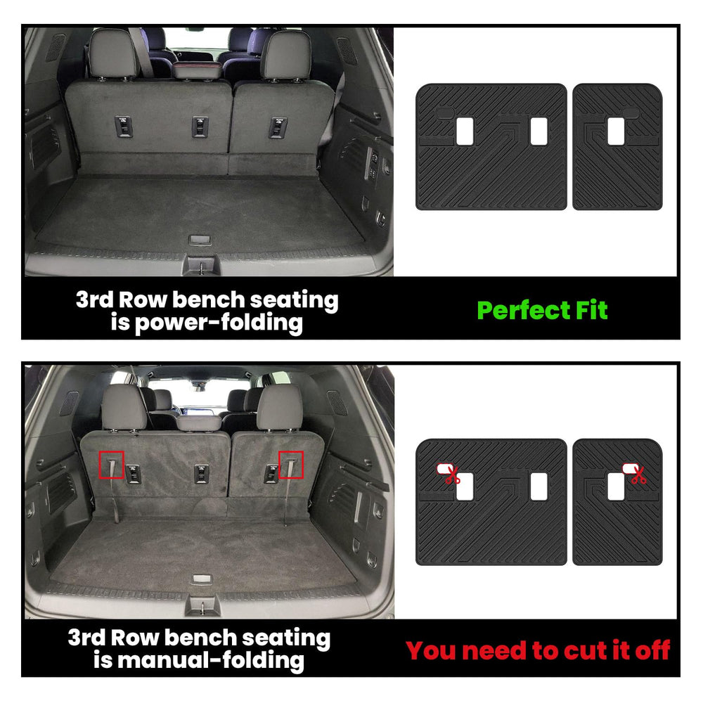 LASFIT second-row mat beside bucket seat illustrating custom coverage and comfort