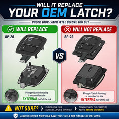 LATCH.IT side profile displaying thickness and robust metal edge for longevity