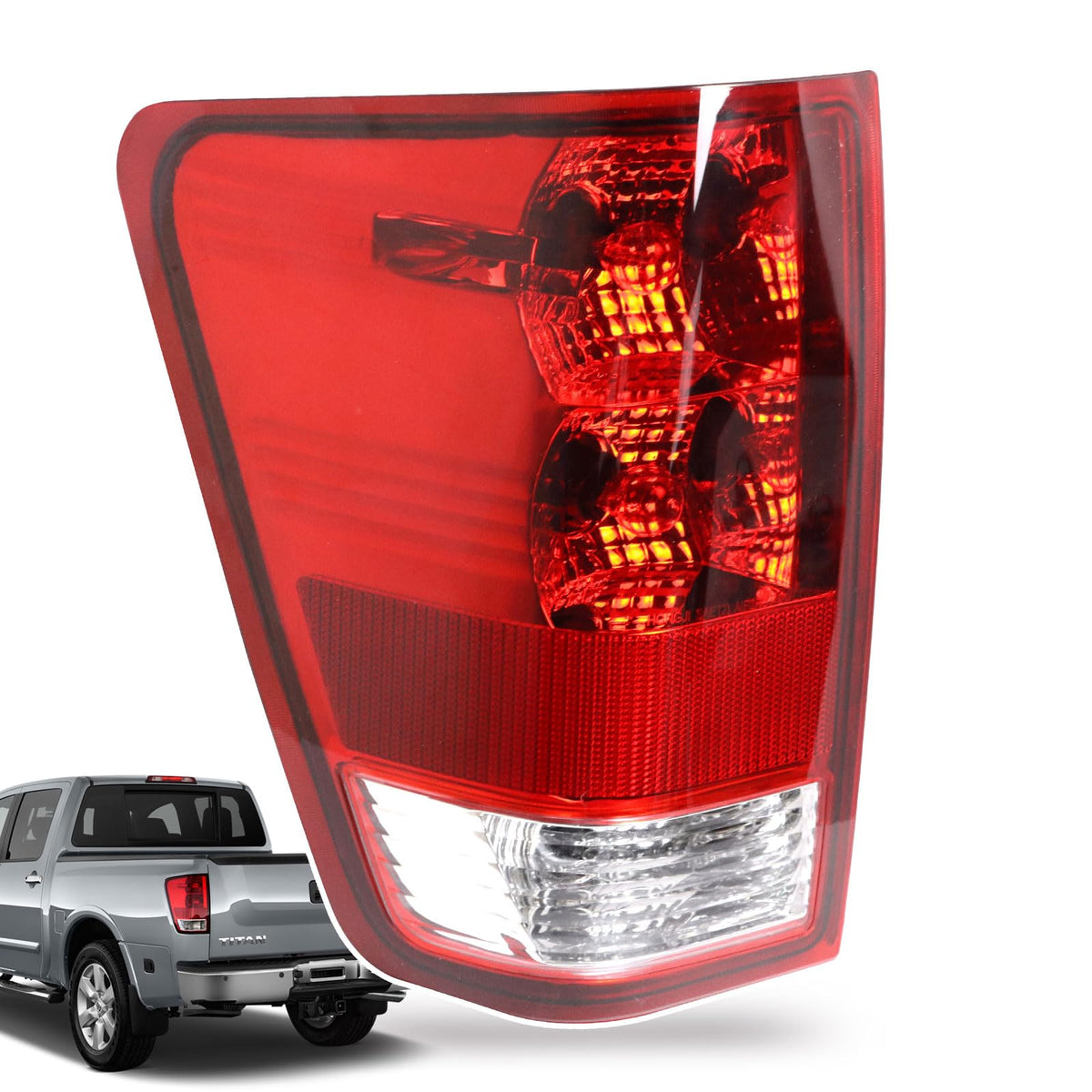 Lathsy driver-side tail light front view showing fit and restored appearance