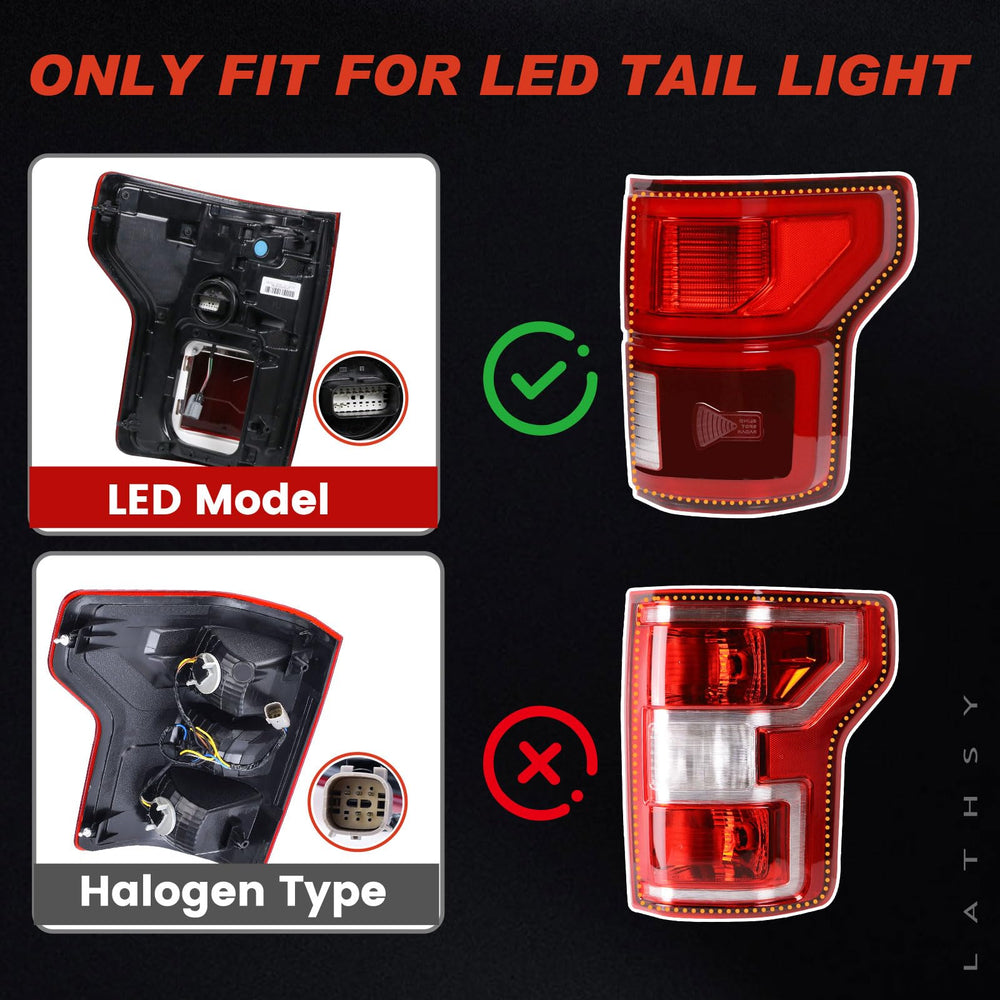Lathsy tail light installed on Ford F150 showing seamless factory fit