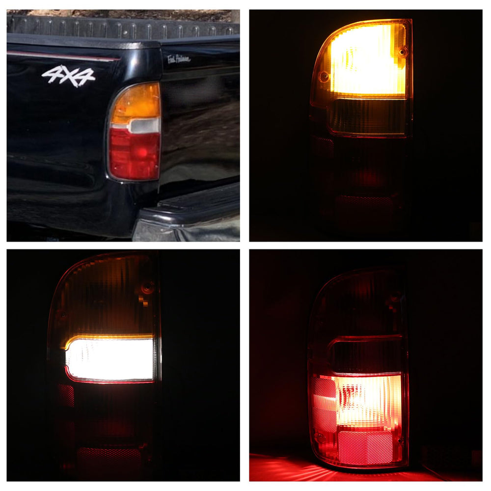Lathsy tail light next to tape measure showing dimensions for fit confirmation