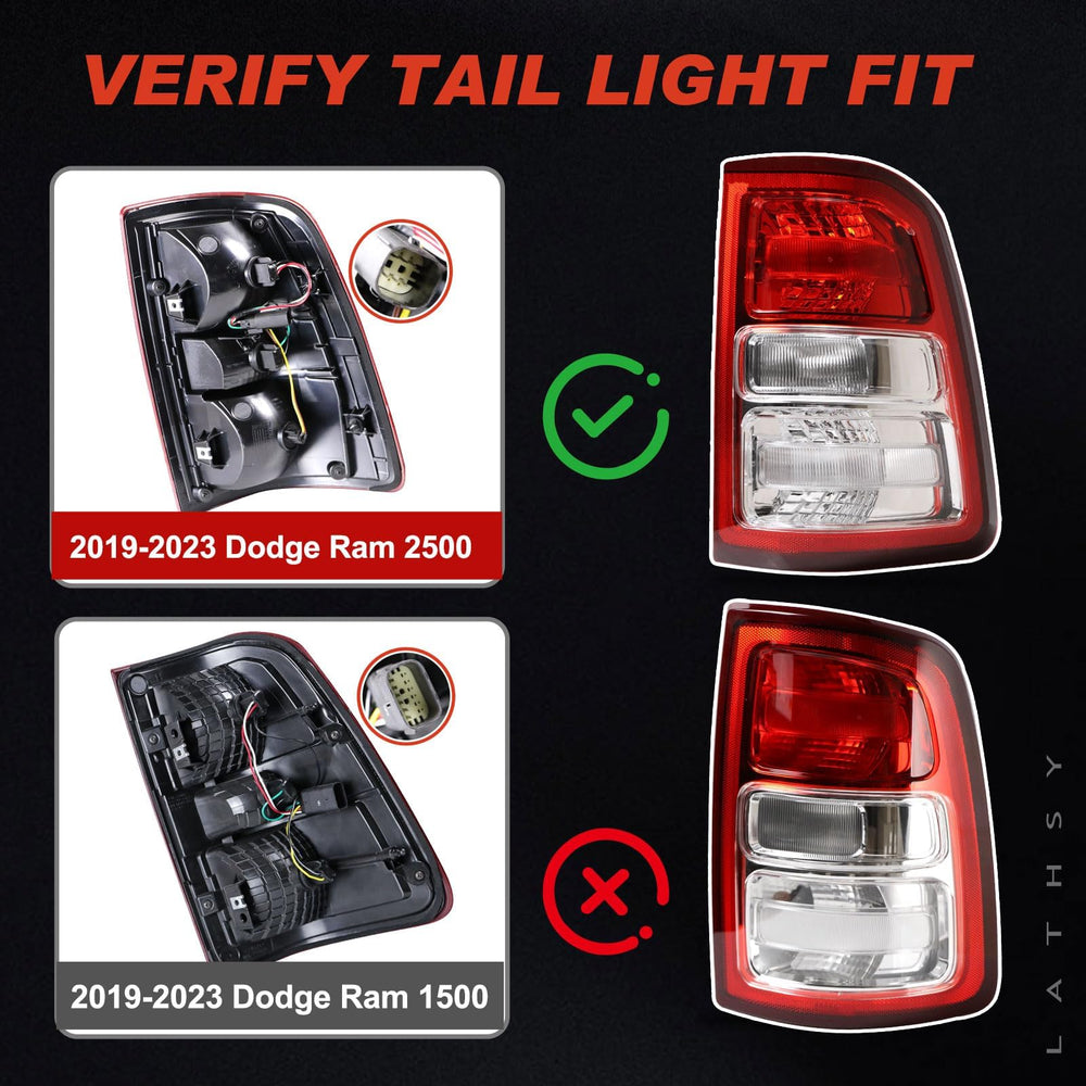 Lathsy tail light back showing connector and mounts for easy installation benefit