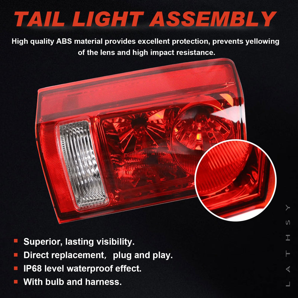 Lathsy tail light bulb socket and wiring plug for plug-and-play convenience benefit