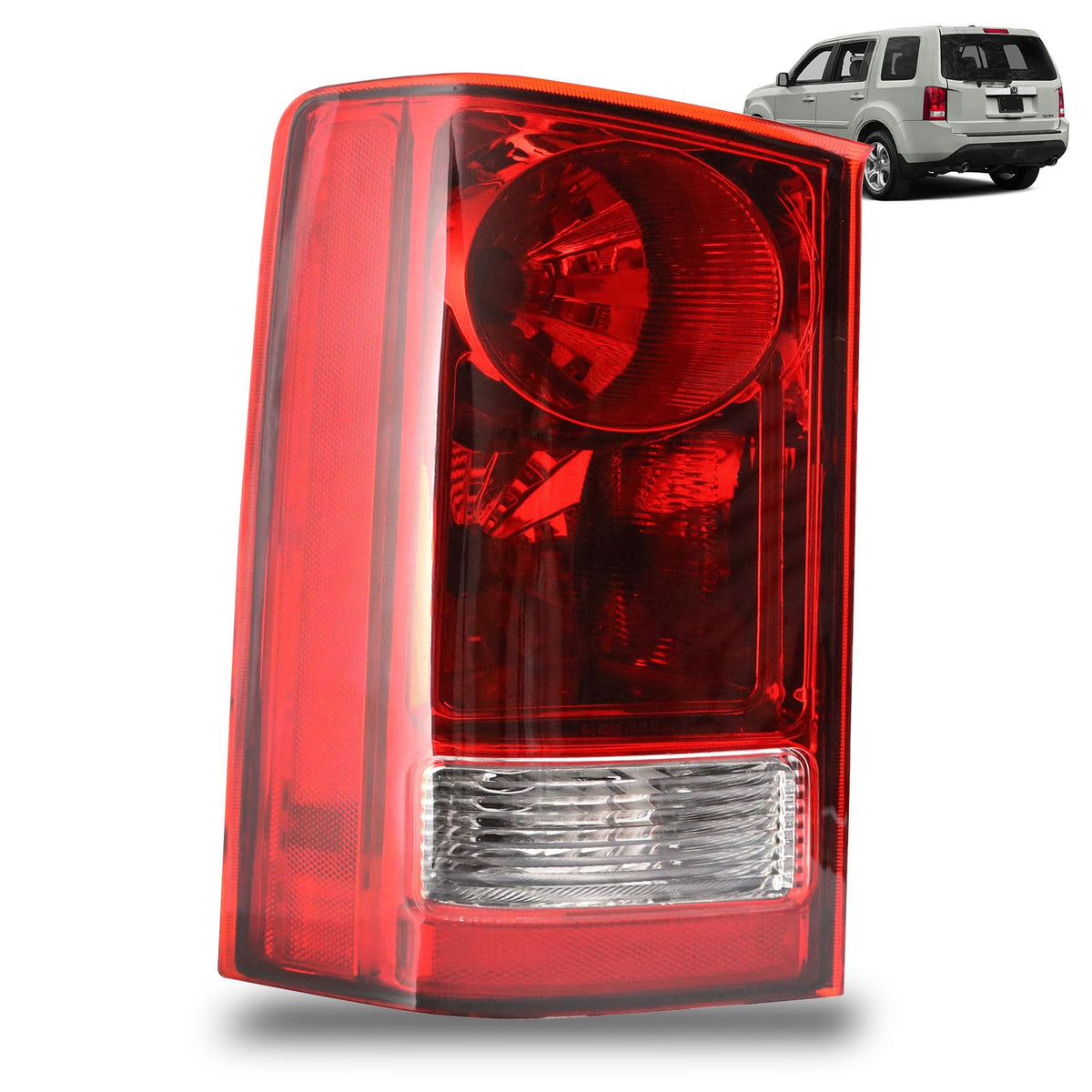 Lathsy tail light front view showing clean lens and OEM look benefit