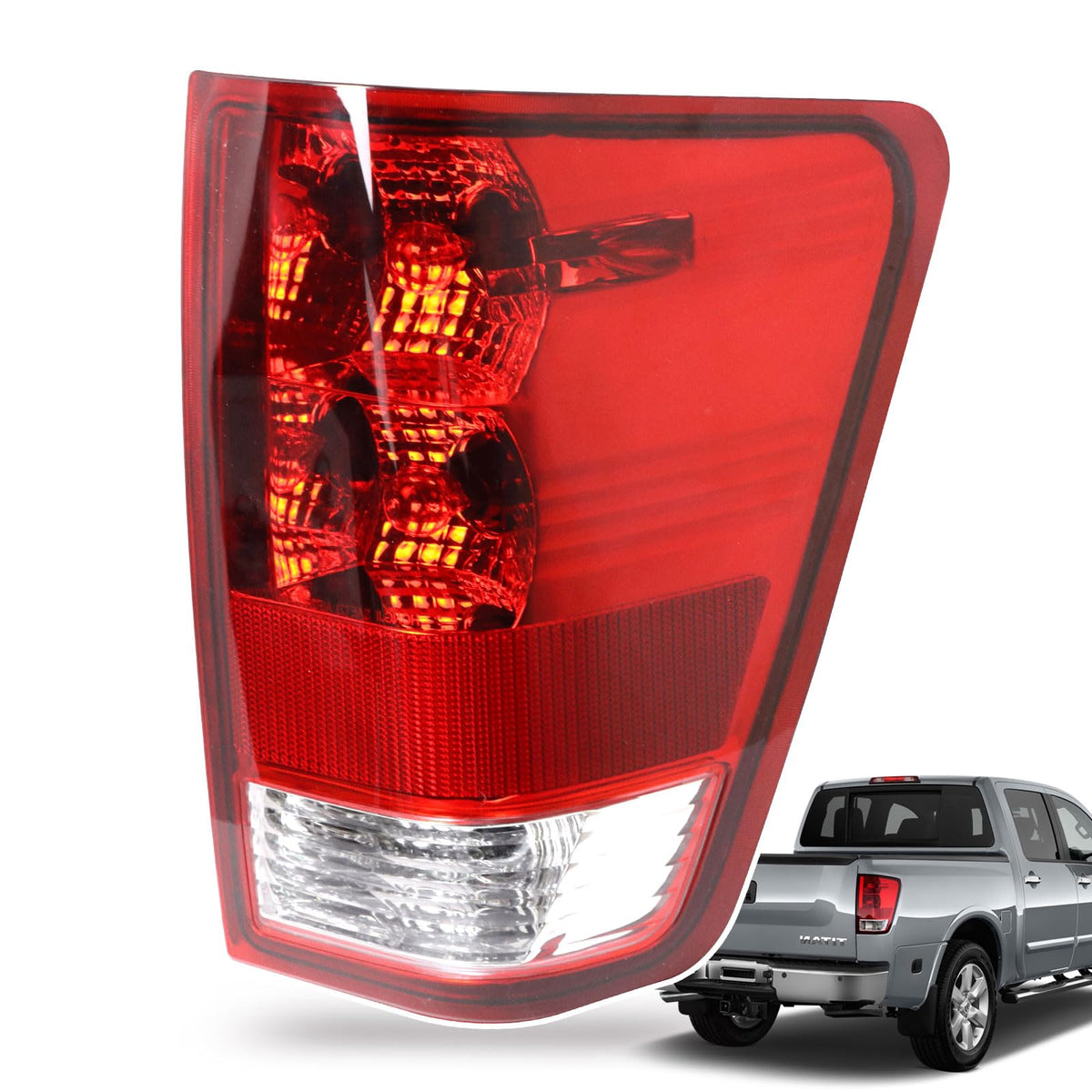 Lathsy tail light front assembly showing clean lens and fit benefits