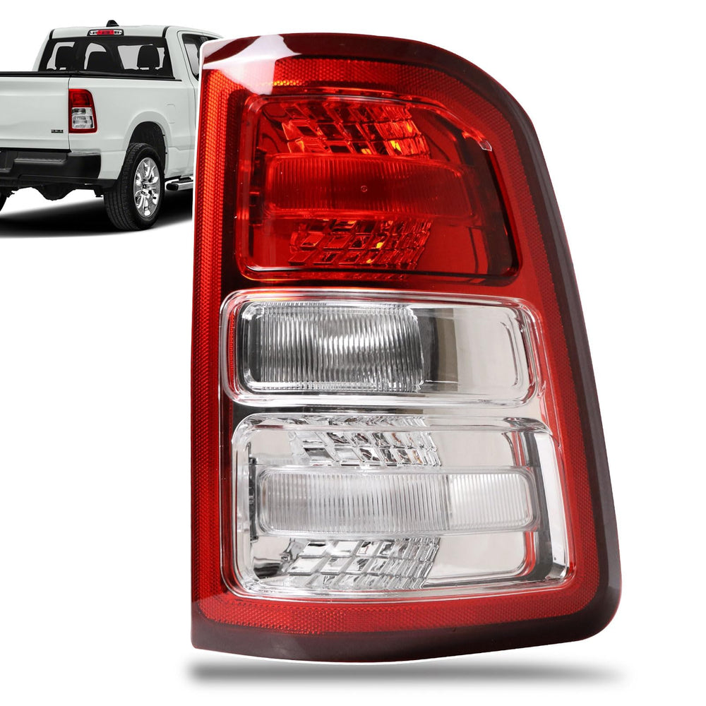 Lathsy front view of tail light showing chrome bezel and clean finish benefit