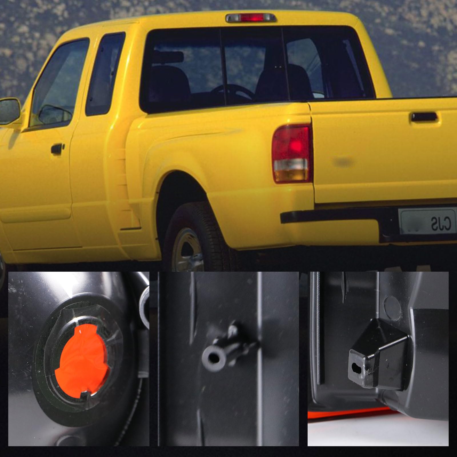 Lathsy tail lights on a parked Ranger illustrating improved appearance