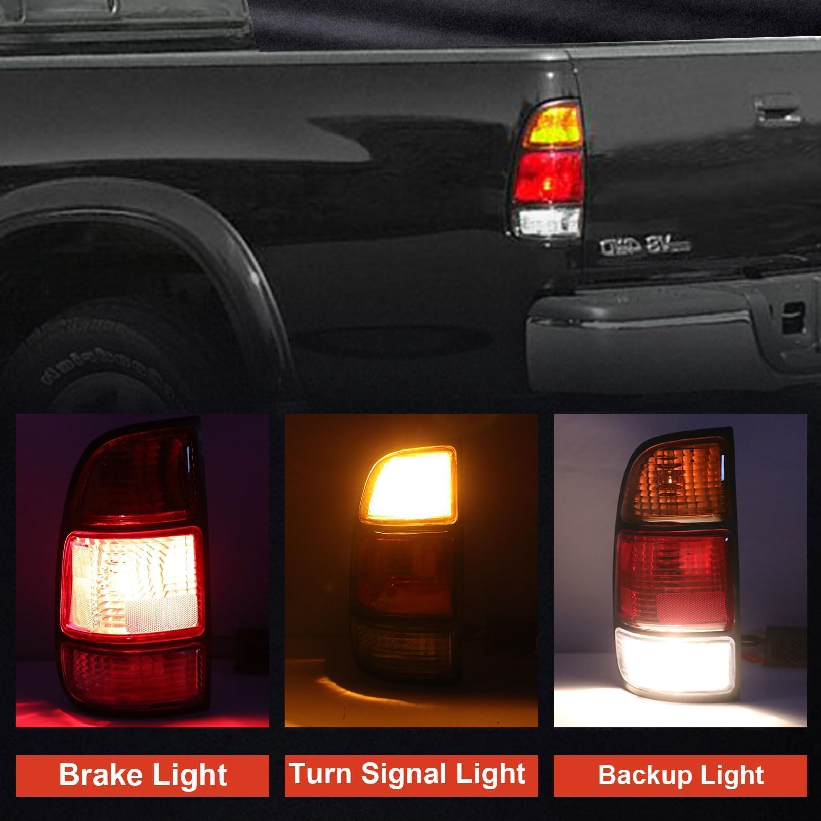 Lathsy tail light on truck at dusk improving rear visibility benefit