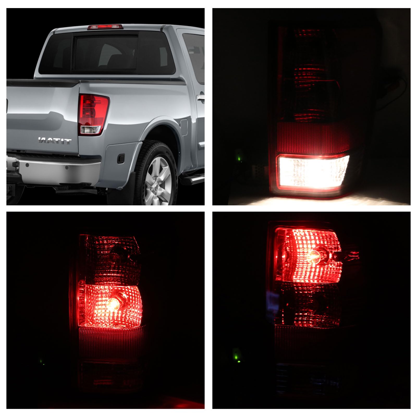 Lathsy tail light lit during night drive enhancing rear visibility