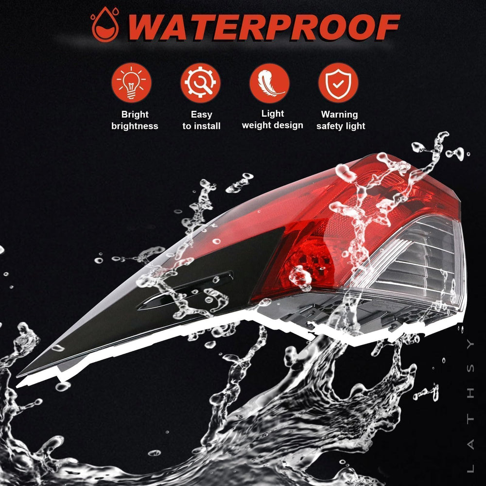 Lathsy tail light held in hand to show scale and straightforward handling benefit
