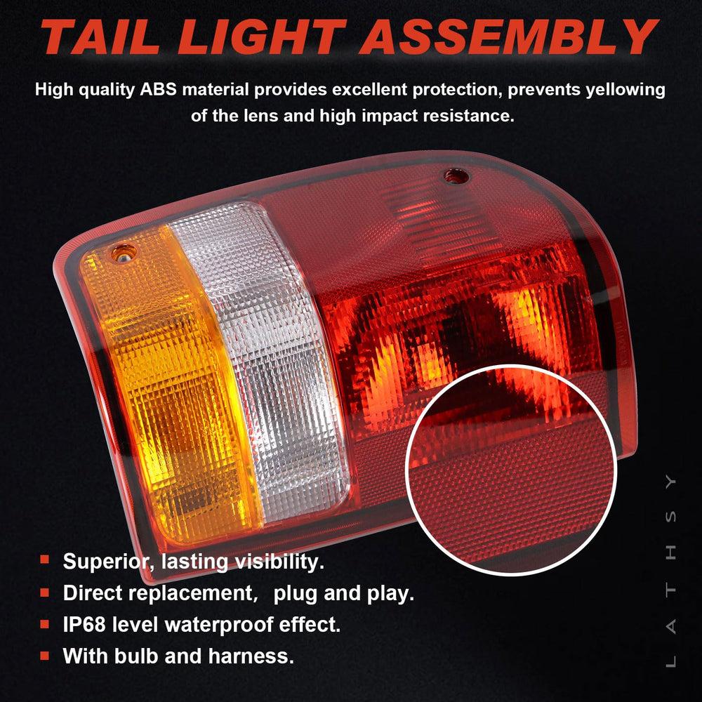 Lathsy tail light beside ruler demonstrating accurate fit dimensions