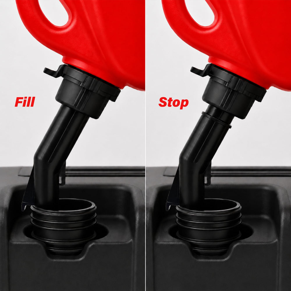 LAUCO integrated molded handle shown for comfortable carrying and pouring
