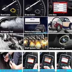 LAUNCH Creader 3001 thick 2.5-foot cable and OBD2 plug for comfortable reach