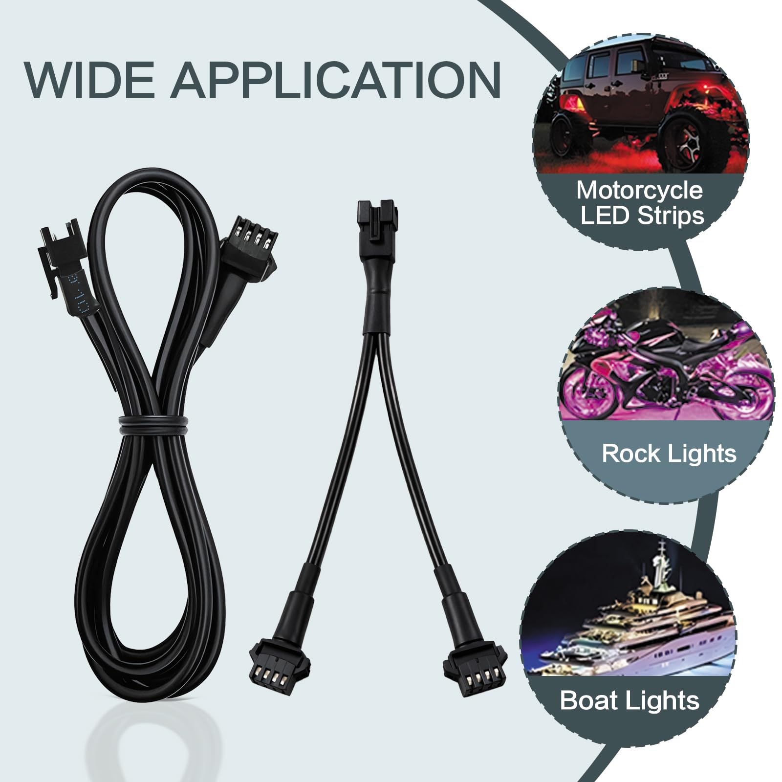LAZZPPO 2-way splitter detail with measurement for neat branching
