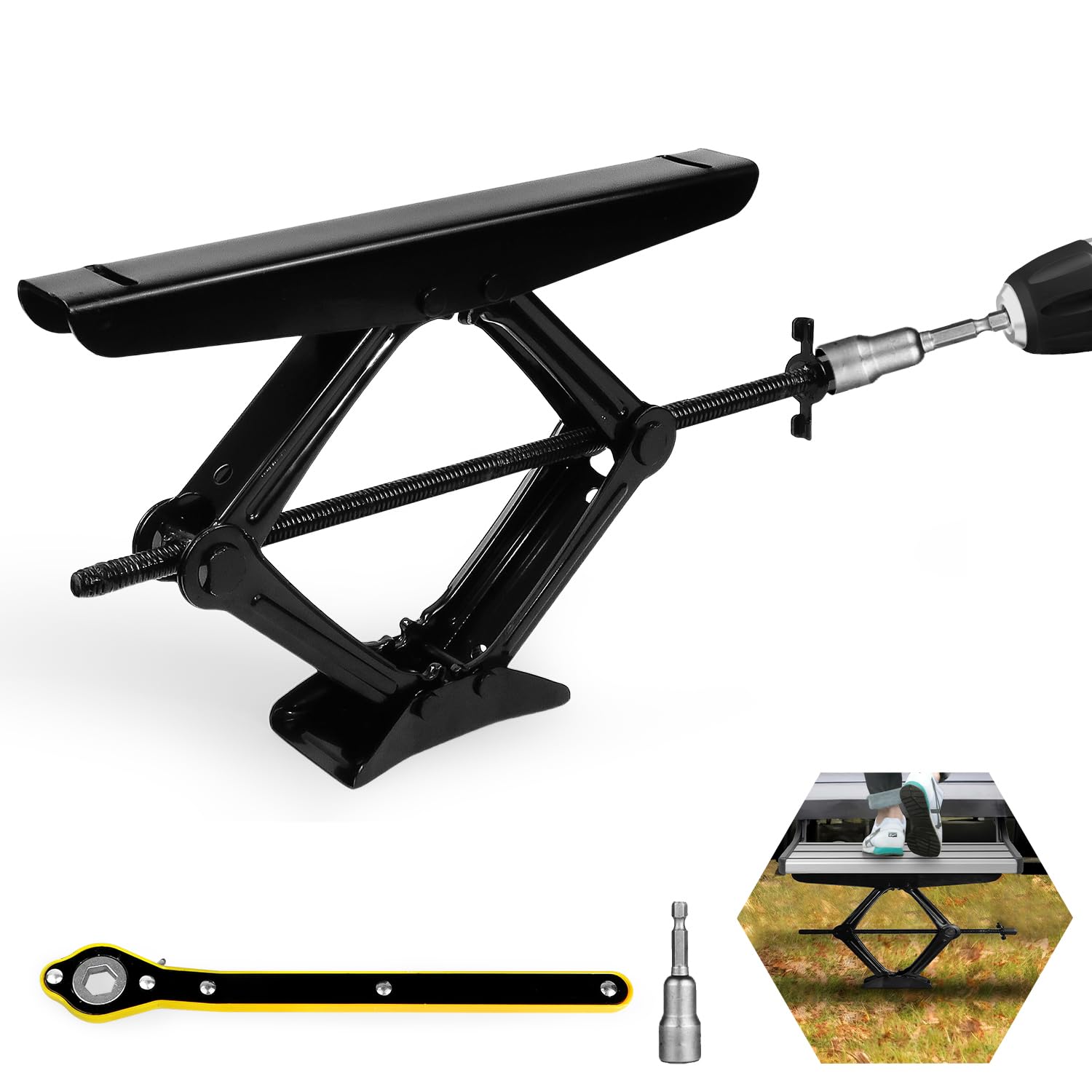 LCGAOYA front view of stabilizer bracket showing sturdy construction and stable support