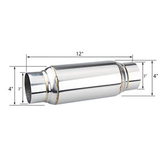 LCGP installed on a vehicle tailpipe demonstrating improved tone and fitment