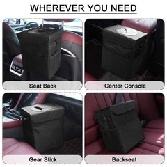 LCMWHOP flip-top lid closed, seals odors and reduces spills while driving