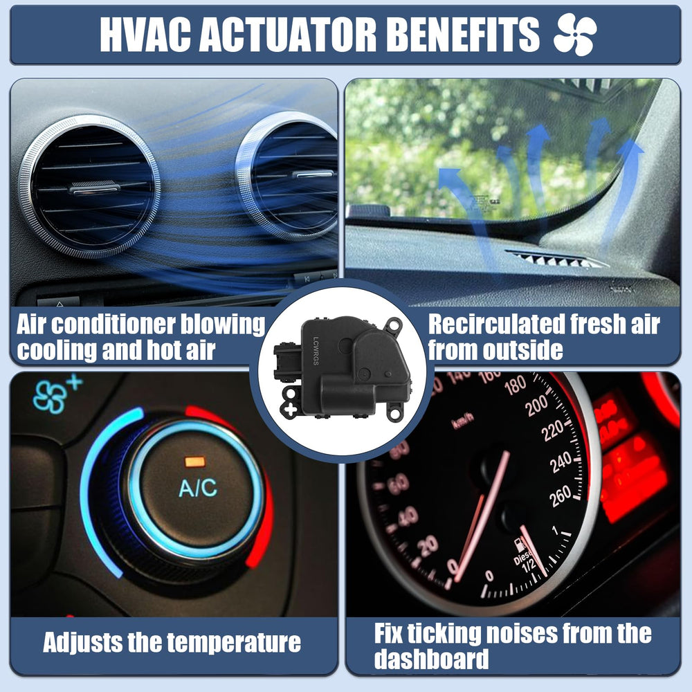 LCWRGS actuator installed under dash demonstrating restored vent control function