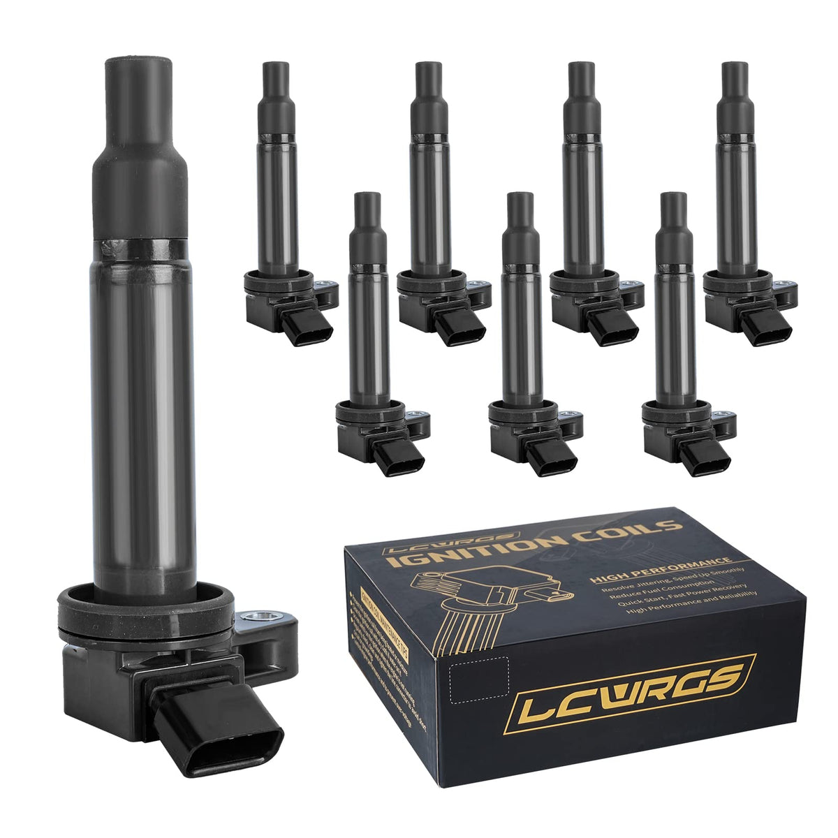 LCWRGS front packaging showing eight coil packs ready for replacement
