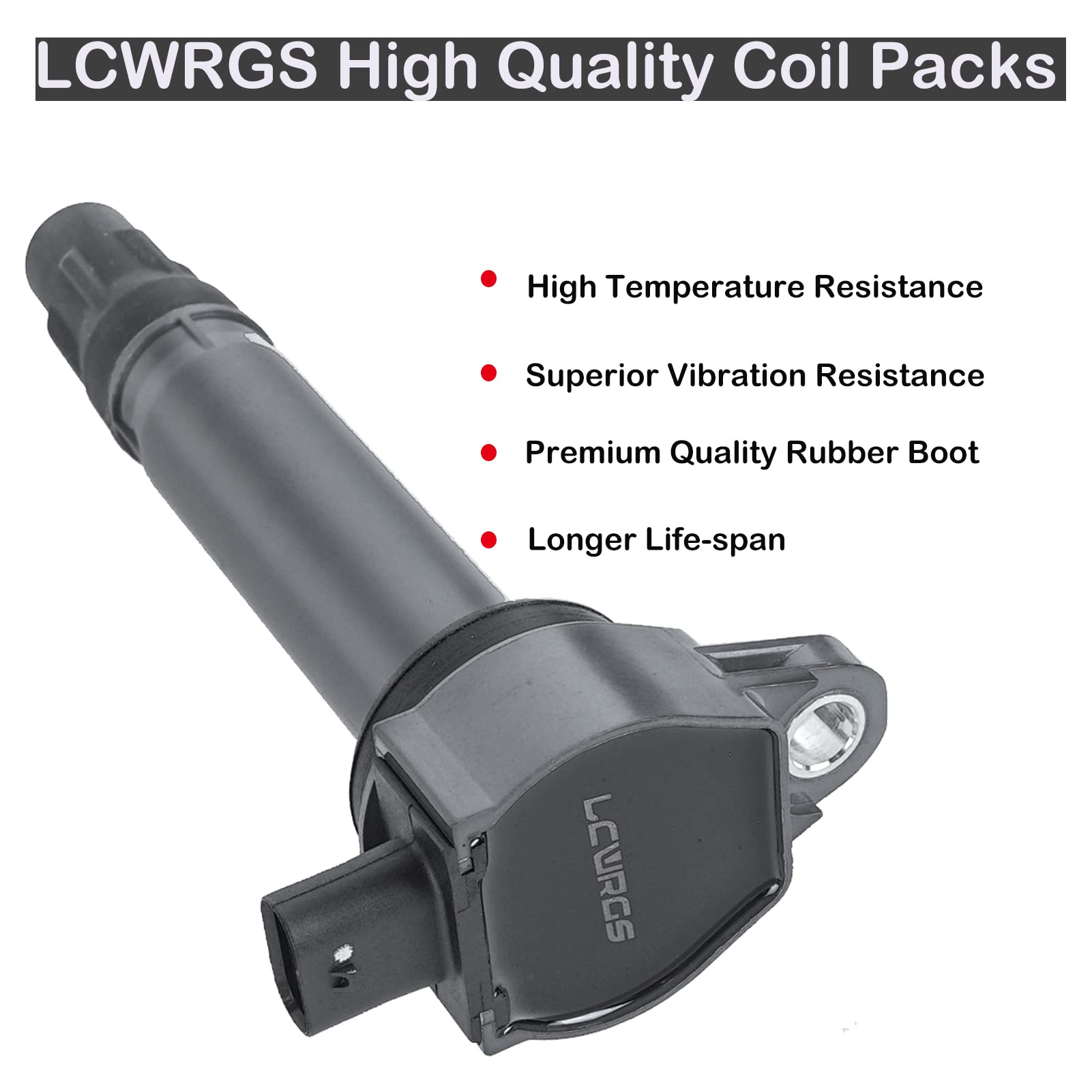LCWRGS ignition coil connector detail with secure electrical seal benefit