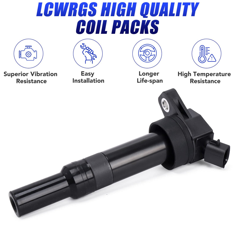 LCWRGS ignition coils installed in Hyundai Elantra engine bay, improves engine smoothness