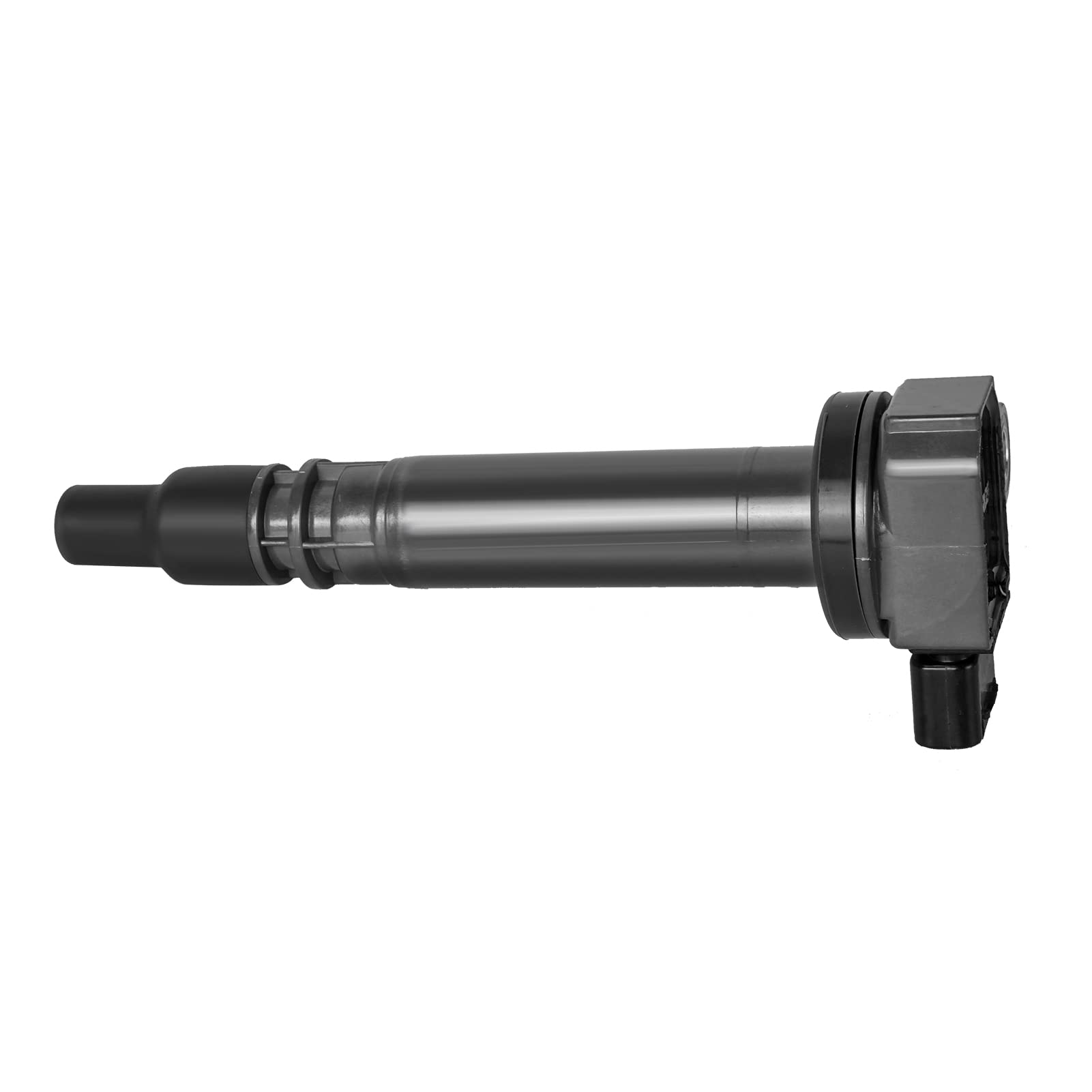 LCWRGS coil beside spark plug showing size scale for easy-install benefit