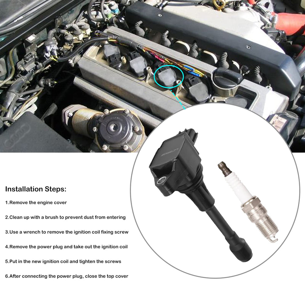 LCWRGS coils and plugs next to ruler showing accurate sizing for OEM fitment