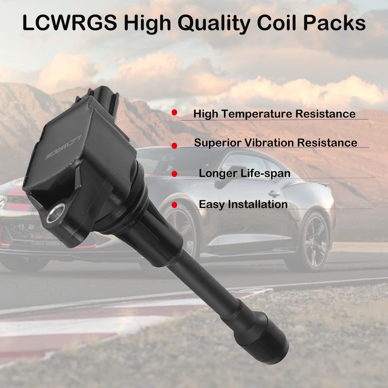 LCWRGS spark plug electrode and threads close-up for better ignition and longer life