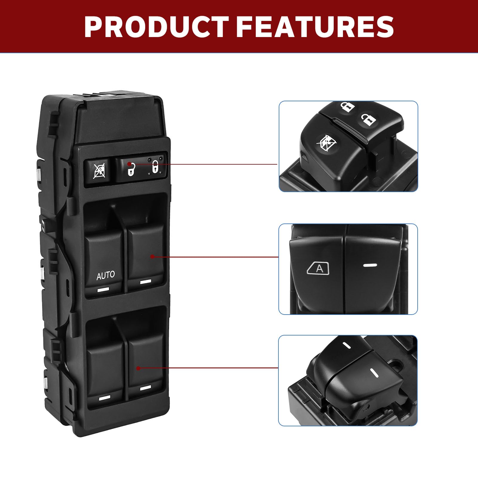 LCWRGS product package with single driver-side switch ready to install
