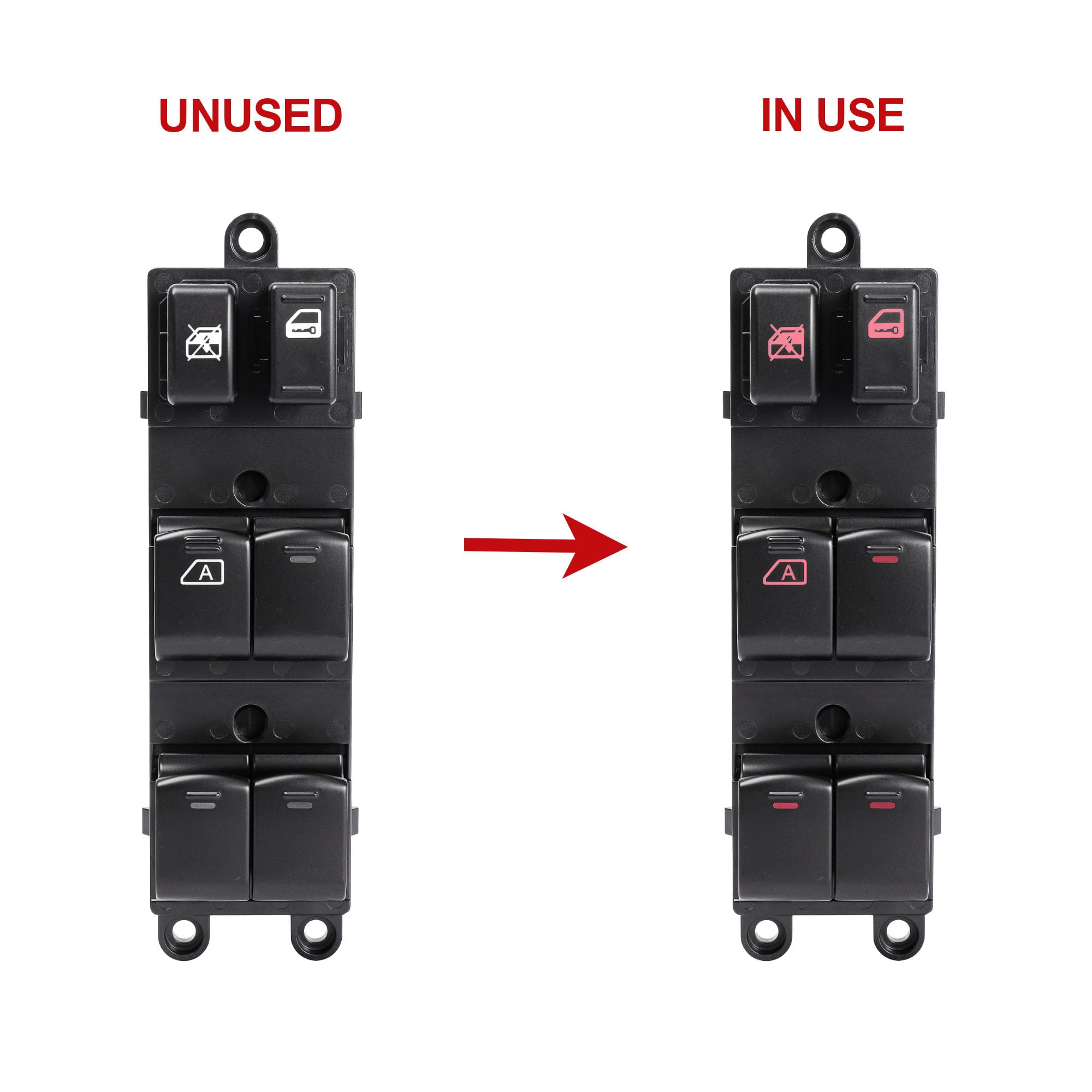 LCWRGS switch beside ruler showing compact size and easy replacement