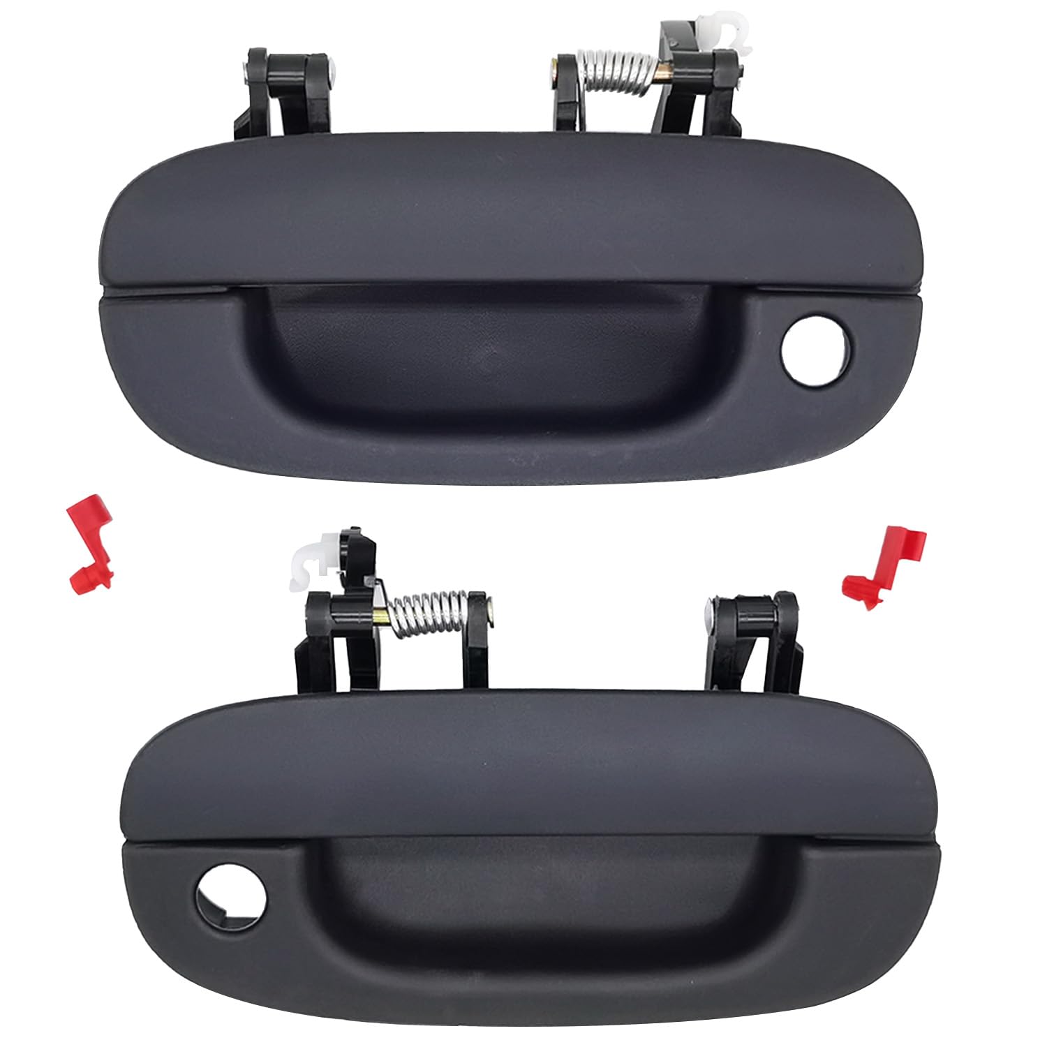 Lcyolada front pair in textured black showing clean factory look and easy swap