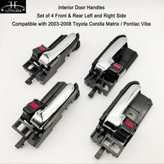 Lcyolada front right handle angled view highlighting chrome lever and fit